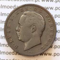 MOEDA 10 RÉIS BRONZE (X RÉIS) 1882 (MBC) - REI D. LUIS I - WORLD COINS PORTUGAL KM526