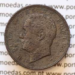 MOEDA 10 RÉIS BRONZE (X RÉIS) 1882 (BC) - REI D. LUIS I - WORLD COINS PORTUGAL KM526