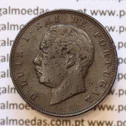 MOEDA 10 RÉIS BRONZE (X RÉIS) 1885 (BC+) - REI D. LUIS I - WORLD COINS PORTUGAL KM526