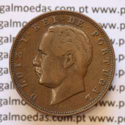 MOEDA 10 RÉIS BRONZE (X RÉIS) 1885 (MBC) - REI D. LUIS I - WORLD COINS PORTUGAL KM526