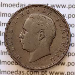 MOEDA 10 RÉIS BRONZE (X RÉIS) 1886 (MBC) - REI D. LUIS I - WORLD COINS PORTUGAL KM526