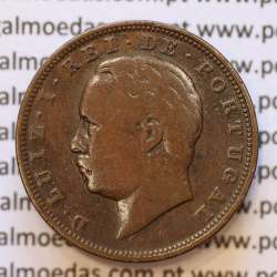 MOEDA 10 RÉIS BRONZE (X RÉIS) 1886 (BC+) - REI D. LUIS I - WORLD COINS PORTUGAL KM526