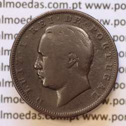 MOEDA 10 RÉIS BRONZE (X RÉIS) 1886 (BC) - REI D. LUIS I - WORLD COINS PORTUGAL KM526