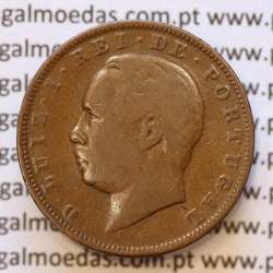 MOEDA 10 RÉIS BRONZE (X RÉIS) 1886 (BC) - REI D. LUIS I - WORLD COINS PORTUGAL KM526