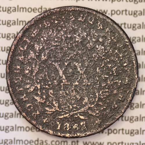 MOEDA 20 RÉIS COBRE ( XX RÉIS ) 1867 (REG) - REI D. LUIS I - WORLD COINS PORTUGAL KM515