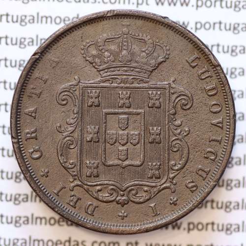 MOEDA 20 RÉIS COBRE ( XX RÉIS ) 1873 (MBC) - REI D. LUIS I - WORLD COINS PORTUGAL KM515