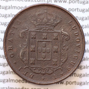 MOEDA 20 RÉIS COBRE ( XX RÉIS ) 1873 (MBC) - REI D. LUIS I - WORLD COINS PORTUGAL KM515