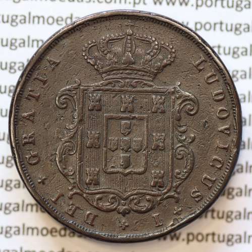 MOEDA 20 RÉIS COBRE ( XX RÉIS ) 1873 (BC) - REI D. LUIS I - WORLD COINS PORTUGAL KM515