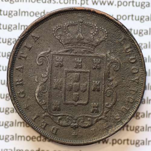 MOEDA 20 RÉIS COBRE ( XX RÉIS ) 1873 (BC) - REI D. LUIS I - WORLD COINS PORTUGAL KM515