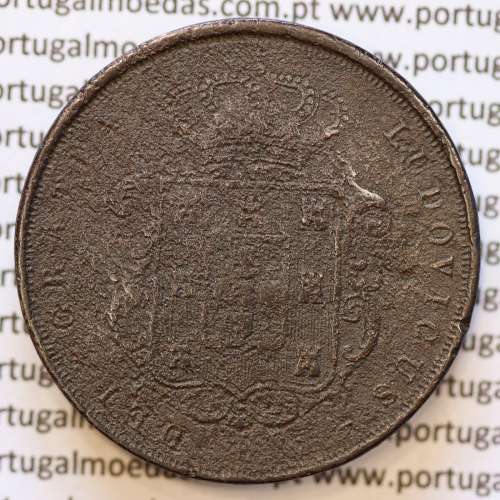 MOEDA 20 RÉIS COBRE ( XX RÉIS ) 1873 (BC-) - REI D. LUIS I - WORLD COINS PORTUGAL KM515