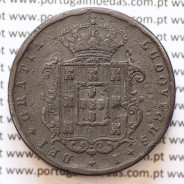 MOEDA 20 RÉIS COBRE ( XX RÉIS ) 1874 VARIANTE "4" COM PÉ" (BC) - REI D. LUIS I - WORLD COINS PORTUGAL KM515