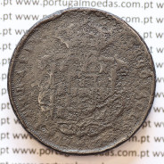 MOEDA 20 RÉIS COBRE ( XX RÉIS ) 1874 VARIANTE "4" COM PÉ" (BC- / REG) - REI D. LUIS I - WORLD COINS PORTUGAL KM515