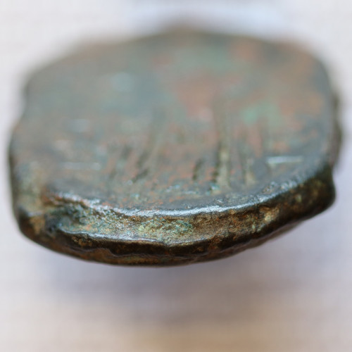 MOEDA ASSE “AS” BRONZE DA REPÚBLICA ROMANA FAMÍLIA “CORNELIA” (ANO 169 a.C. a 158 a.C.) LEGENDA (P BLAS / ROMA)