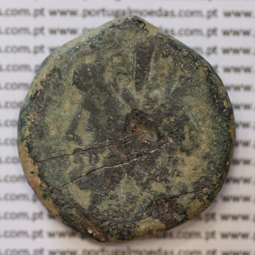 MOEDA ASSE “AS” BRONZE DA REPÚBLICA ROMANA FAMÍLIA “MATIENA” (ANO 179 a.C. a 170 a.C.) “MATIENUS” LEGENDA (MA / ROMA)