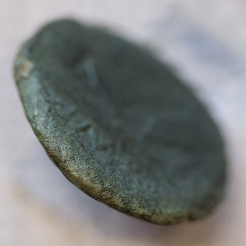 MOEDA ASSE “AS” BRONZE DA REPÚBLICA ROMANA FAMÍLIA “POMPEIA” (ANO 45 a.C.) “CNAEUS POMPEY JUNIOR” LEGENDA (CN MAG - IMP)