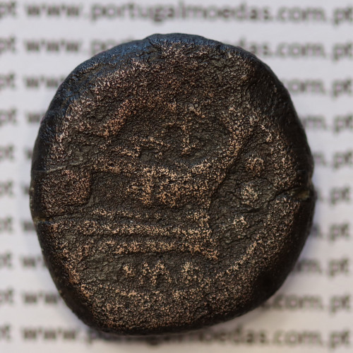 MOEDA TRIENS BRONZE DA REPÚBLICA ROMANA FAMÍLIA “MAMILIA” (ANO 189 a.C.  190 a.C.) “L. MAMILIUS” LEGENDA (ROMA)