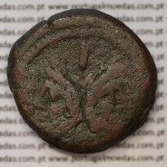 MOEDA ASSE “AS” BRONZE ANÓNIMO DA REPÚBLICA ROMANA (ANO 168 a.C. A 159 a.C.)