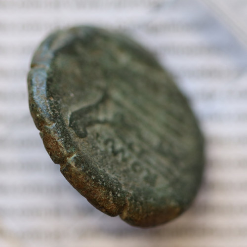 MOEDA TRIENS BRONZE ANÓNIMO DA REPÚBLICA ROMANA (ANO 217 a.C. A 215 a.C.)