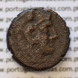 MOEDA QUADRANS BRONZE ANÓNIMO DA REPÚBLICA ROMANA (ANO 135 a.C. A 125 a.C.) CABEÇA DE HÉRCULES COM PELE DE LEÃO / ROMA MOEDA QUADRANS BRONZE ANÓNIMO DA REPÚBLICA ROMANA (ANO 135 a.C. A 125 a.C.) CABEÇA DE HÉRCULES COM PELE DE LEÃO / ROMA