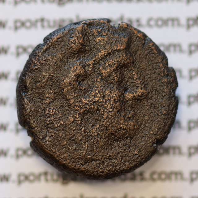 MOEDA QUADRANS BRONZE ANÓNIMO DA REPÚBLICA ROMANA (ANO 135 a.C. A 125 a.C.) CABEÇA DE HÉRCULES COM PELE DE LEÃO / ROMA