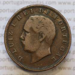 Moeda 20 Réis Bronze (XX Réis) 1882 (BC) - Rei D. LUIS I - World Coins Portugal KM527 Moeda 20 Réis Bronze (XX Réis) 1882 (BC) - Rei D. LUIS I - World Coins Portugal KM527