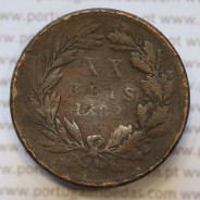 Moeda 20 Réis Bronze (XX Réis) 1882 (BC- / REG) - Rei D. LUIS I - World Coins Portugal KM527