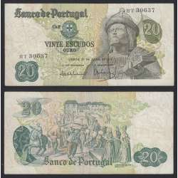 Nota de 20 Escudos 1971 Garcia de Orta, 20$00 27/07/1971 Chapa: 8 - Banco de Portugal (Circulada)