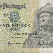 Nota de 20 Escudos 1971 Garcia de Orta, 20$00 27/07/1971 Chapa: 8 - Banco de Portugal (Circulada)