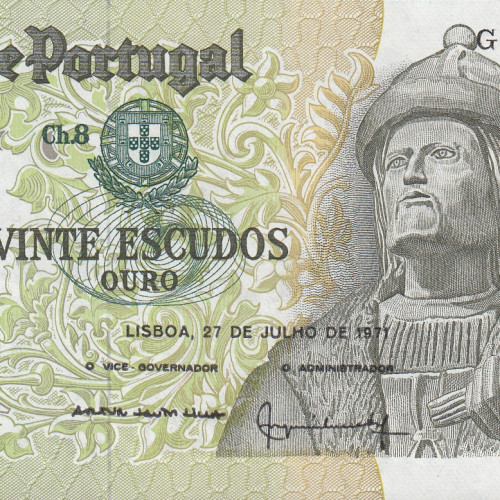 Nota de 20 Escudos 1971 Garcia de Orta, 20$00 27/07/1971 Chapa: 8 - Banco de Portugal (Pouco Circulada)