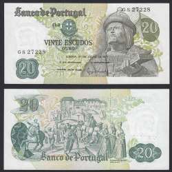 Nota de 20 Escudos 1971 Garcia de Orta, 20$00 27/07/1971 Chapa: 8 - Banco de Portugal (Pouco Circulada)