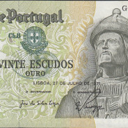 Nota de 20 Escudos 1971 Garcia de Orta, 20$00 27/07/1971 Chapa: 8 - Banco de Portugal (Pouco Circulada)