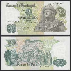 Nota de 20 Escudos 1971 Garcia de Orta, 20$00 27/07/1971 Chapa: 8 - Banco de Portugal (Pouco Circulada)