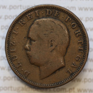 Moeda 20 Réis Bronze (XX Réis) 1884 (BC) - Rei D. LUIS I - World Coins Portugal KM527
