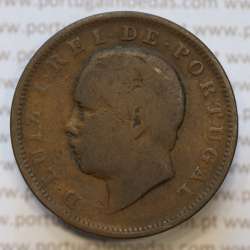 Moeda 20 Réis Bronze (XX Réis) 1885 (BC) - Rei D. LUIS I - World Coins Portugal KM527