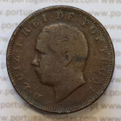 Moeda 20 Réis Bronze (XX Réis) 1885 (BC) - Rei D. LUIS I - World Coins Portugal KM527