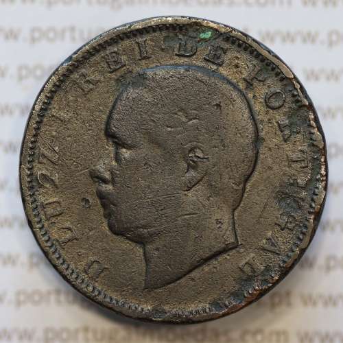 Moeda 20 Réis Bronze (XX Réis) 1886 (BC-) - Rei D. LUIS I - World Coins Portugal KM527
