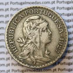 MOEDA DE UM ESCUDO (1$00) ALPACA 1927 MBC+