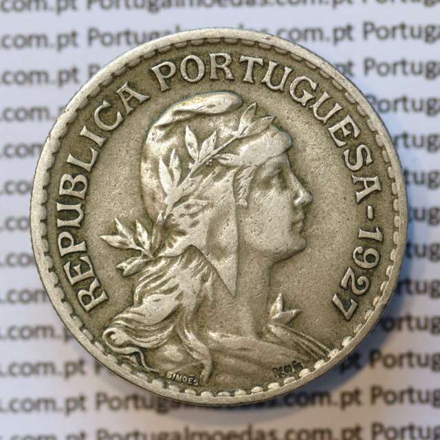 MOEDA DE UM ESCUDO (1$00) ALPACA 1927 MBC+