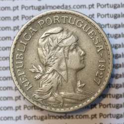 MOEDA DE UM ESCUDO (1$00) ALPACA 1927 MBC+