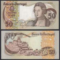 Nota de 50 Escudos 1980 Infanta D.Maria, 50$00 01/02/1980 Chapa: 9 - Banco de Portugal (Pouco Circulada)