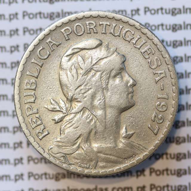 MOEDA DE UM ESCUDO (1$00) ALPACA 1927 MBC