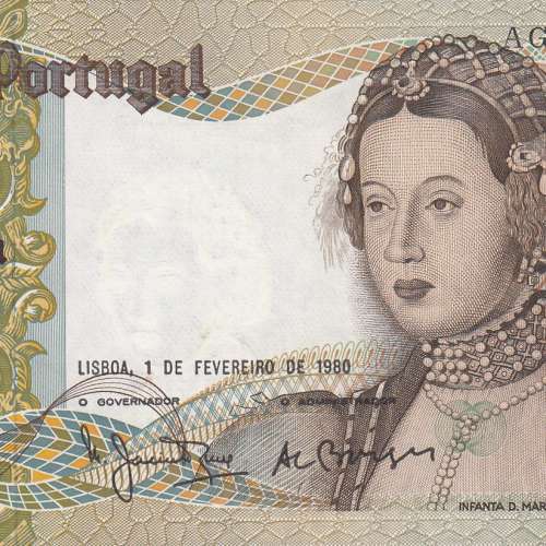 Nota de 50 Escudos 1980 Infanta D.Maria, 50$00 01/02/1980 Chapa: 9 - Banco de Portugal (Pouco Circulada)