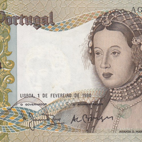Nota de 50 Escudos 1980 Infanta D.Maria, 50$00 01/02/1980 Chapa: 9 - Banco de Portugal (Pouco Circulada)
