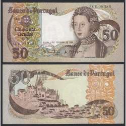 Nota de 50 Escudos 1980 Infanta D.Maria, 50$00 01/02/1980 Chapa: 9 - Banco de Portugal (Pouco Circulada)