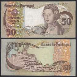 Nota de 50 Escudos 1980 Infanta D.Maria, 50$00 01/02/1980 Chapa: 9 - Banco de Portugal (Pouco Circulada)