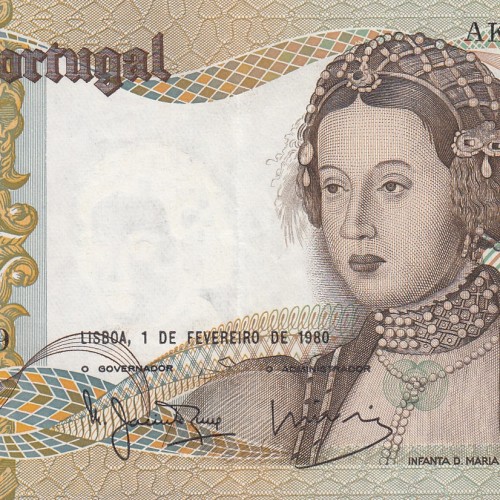 Nota de 50 Escudos 1980 Infanta D.Maria, 50$00 01/02/1980 Chapa: 9 - Banco de Portugal (Pouco Circulada)
