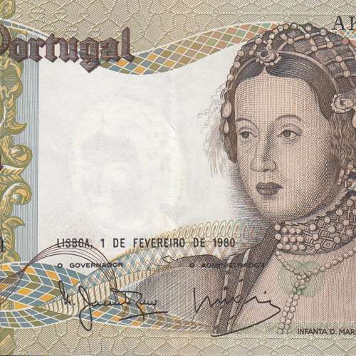 Nota de 50 Escudos 1980 Infanta D.Maria, 50$00 01/02/1980 Chapa: 9 - Banco de Portugal (Pouco Circulada)