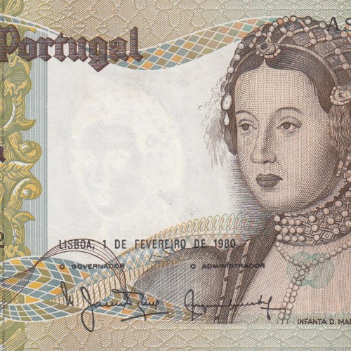Nota de 50 Escudos 1980 Infanta D.Maria, 50$00 01/02/1980 Chapa: 9 - Banco de Portugal (Pouco Circulada)