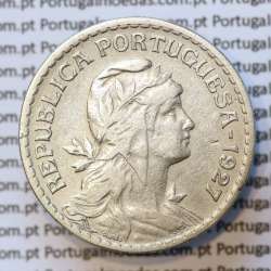MOEDA DE UM ESCUDO (1$00) ALPACA 1927 MBC