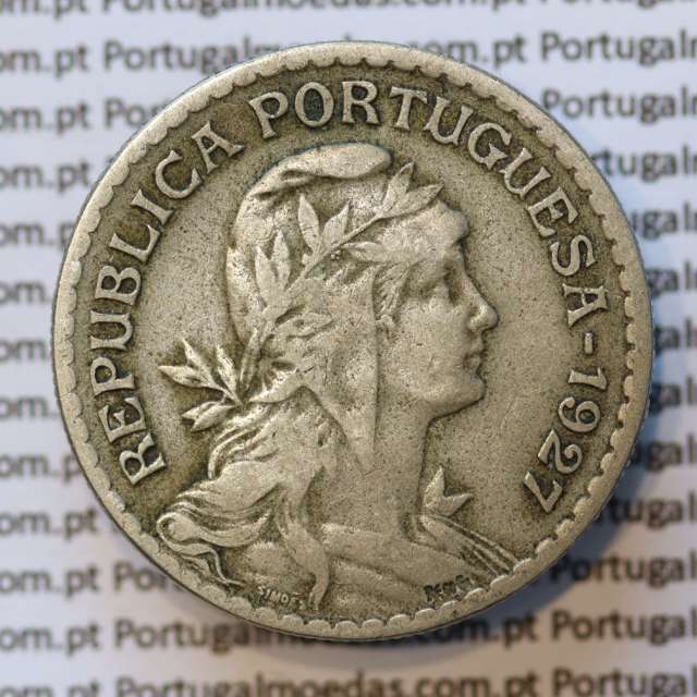 MOEDA DE UM ESCUDO (1$00) ALPACA 1927 MBC
